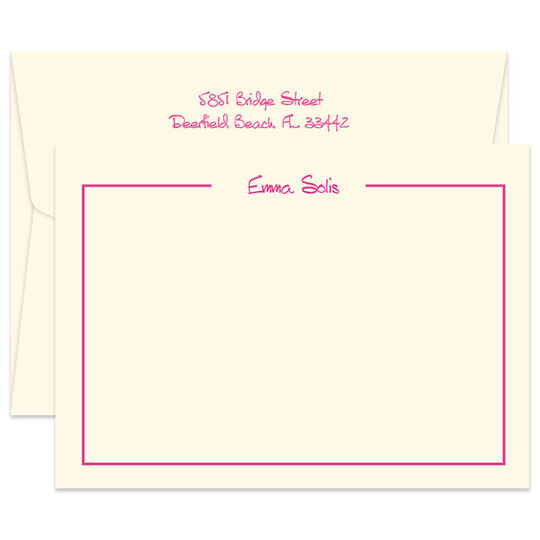 Triple Thick Glory Flat Note Cards - Raised Ink